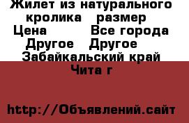 Жилет из натурального кролика,44размер › Цена ­ 500 - Все города Другое » Другое   . Забайкальский край,Чита г.